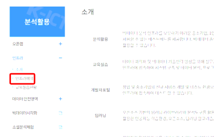 인프라 예약 클릭